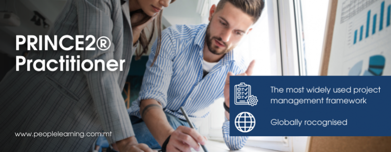 People Learning PRINCE2 Practitioner Course Malta EU Banner 793 x 350 px