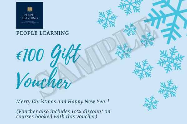 People Learning Gift Voucher 100 euro sample